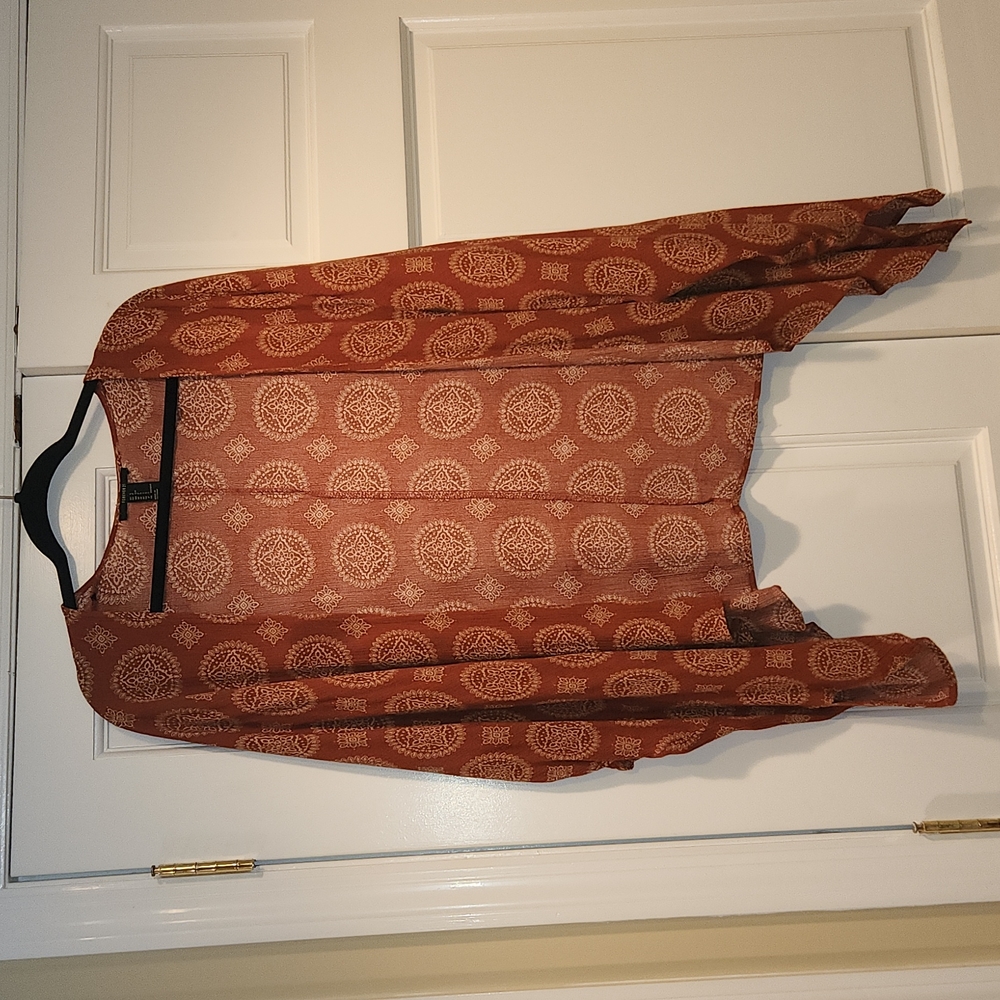 Bohemian shawl with sleeves